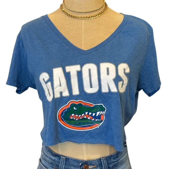 UNIVERSITY OF FLORIDA GATORS Cropped Tee T-Shirt Gameday size L - Picture 1 of 6